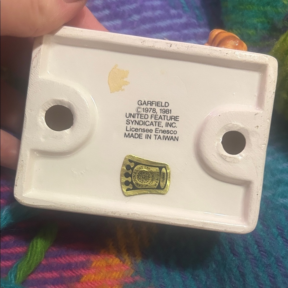 80’s Garfield Ceramic Desk Decor Office - Picture 4 of 4